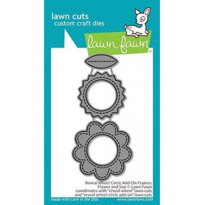 Lawn Fawn Lawn Cuts -Reveal Wheel Circle Flower And Sun Add-On